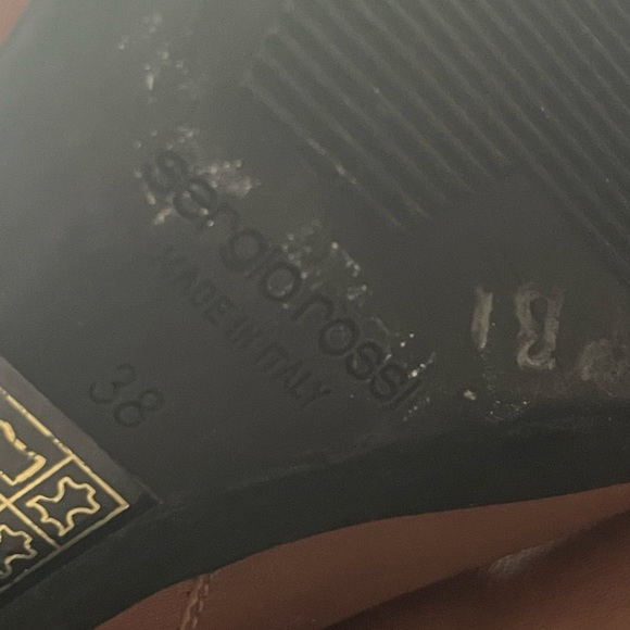 Sergio Rossi brown leather boots size EU 38 - Picture 6 of 7